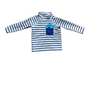 Baby Boden Turtle Pocket Swim Shirt 6-9 Months
